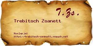Trebitsch Zsanett névjegykártya